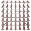 Wine Rack for 42 Bottles Brown Solid Wood Pine