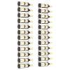 Wall Mounted Wine Rack for 12 Bottles 2 pcs White Iron