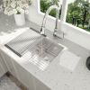 15 Inch Undermount Sink - 15'x17'x10' Undermount Stainless Steel Kitchen Sink 16 Gauge Single Bowl Kitchen Sink 10 Inch Deep Bar/Prep Sink Basin
