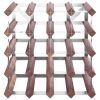 Wine Rack for 20 Bottles Brown Solid Wood Pine