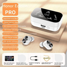 Wireless Bluetooth Plastic Headset In-ear Touch Running (Option: T16B Elegant White)