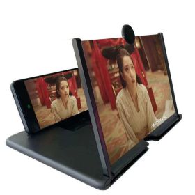 Acrylic Lens Mobile Phone Amplifier 3D Screen Hd Amplifier (Option: Black-All models)
