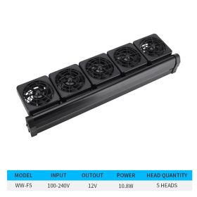 Fish Tank Cooling Fan Cooling Cooling Fan Aquarium Two-Speed Adjustment Wind Speed Grass Tank Shrimp Tank (Option: E-UK)