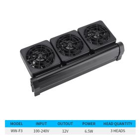 Fish Tank Cooling Fan Cooling Cooling Fan Aquarium Two-Speed Adjustment Wind Speed Grass Tank Shrimp Tank (Option: C-US)