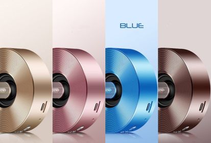 Customized Logo Practical Gift Card Mini Wireless Bluetooth Speaker Subwoofer S1 Card Audio (Option: Blue original-USB)