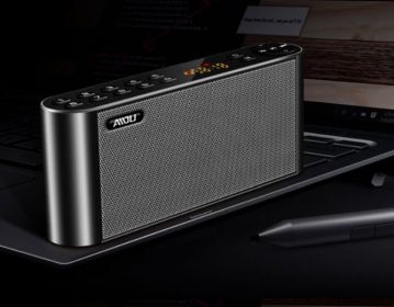 Wireless Bluetooth Speaker Dual Speakers Hifi Audio Card Usb Portable (Option: Black-USB)