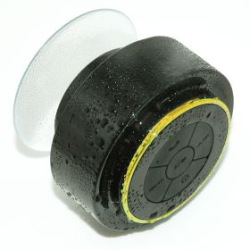 Waterproof Bluetooth Speaker Portable Speaker Mini Bathroom Speaker (Option: With radio-Golden)