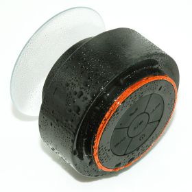 Waterproof Bluetooth Speaker Portable Speaker Mini Bathroom Speaker (Option: With radio-Orange)