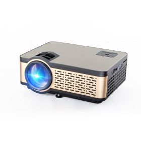 Home New Wifi Wireless Mobile Phone Projector (Option: Wifi black-US)