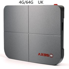 4G/128G dual-band WIFI with Bluetooth 8K TV BOX (Option: 4G 64G-UK)