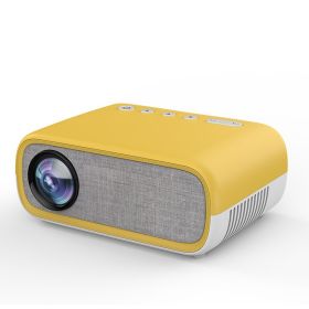 Smart Mini Portable LED Projector Multimedia Home Beamer (Option: Yellow-EU)