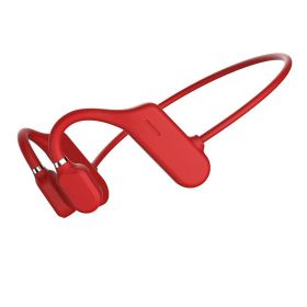DYY-1 Wireless Sports Bluetooth Earphone Ear Hook Air Bone Conduction Concept (Color: Red)