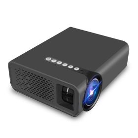 New YG530 Mini Mobile Phone Projector LED Wireless Same Screen (Option: Black-AU)