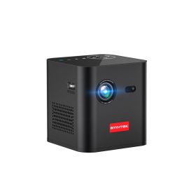 4K Rechargeable Miniature Mini Portable DLP Projector (Option: P19-EU)