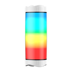 Intelligent 3D Surround Wireless Illuminated Bluetooth Speaker (Option: White-Without Ai)