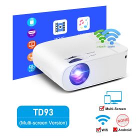 Home HD Wireless Portable Mobile Phone Projector (Option: Same screen version-US)
