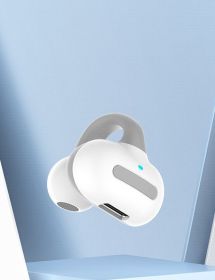 Bluetooth Headset Earphones Ear-to-ear Clip (Option: White-USB)