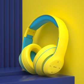New Headset Wireless Bluetooth Headset (Option: Yellow Green)