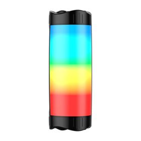 Intelligent 3D Surround Wireless Illuminated Bluetooth Speaker (Option: Black-Without Ai)