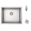 Undermount Kitchen Sink;  16 Gauge Stainless Steel Wet Bar or Prep Sinks Single Bowl