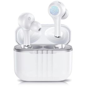 In-ear ENC Noise Reduction Sports Waterproof Earphone Ultra-long Life Battery (Option: White-High Configuration)