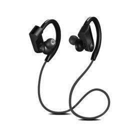 Wireless Neck Mounted Bluetooth Earphones (Color: Black)
