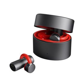 Wireless Ear Bone Clip Conduction Bluetooth Headset No Sound Leakage No Pain No Feeling Wearing Sports Running (Color: Black)