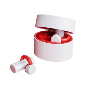 Wireless Ear Bone Clip Conduction Bluetooth Headset No Sound Leakage No Pain No Feeling Wearing Sports Running (Color: White)
